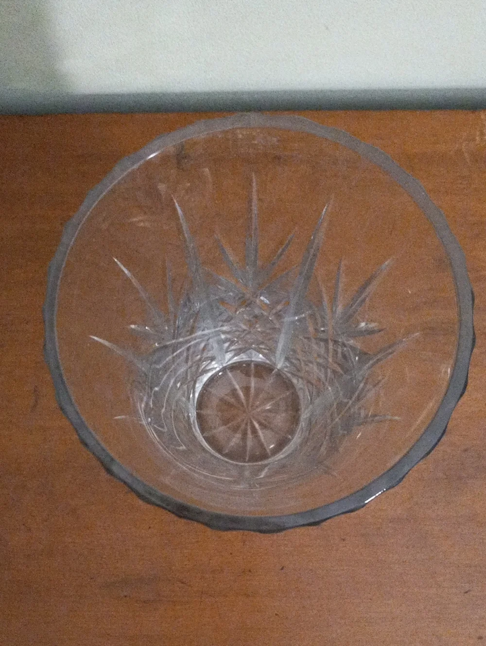 Vintage Royal Gallery 24% Lead Crystal Flared Flower Vase Croatia